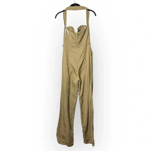 Lovers + Friends Steph Tan  Bustier Strapless Belted Waist Tie Jumpsuit S - Picture 3 of 8